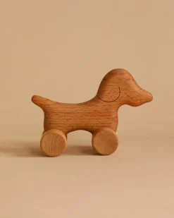 Handmade Wooden Mini Dog Push Toy>Tateplota Sale