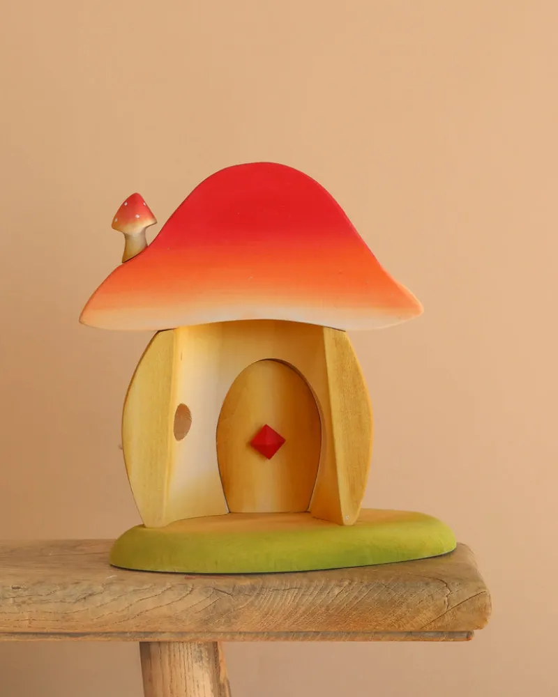 Handmade Wooden Mushroom House>Bumbu Toys Clearance