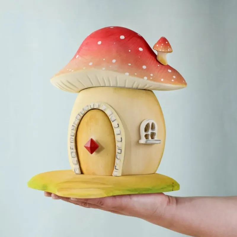 Handmade Wooden Mushroom House>Bumbu Toys Clearance