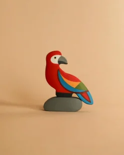 Handmade Wooden Parrot On A Rock>Odin Parker Outlet