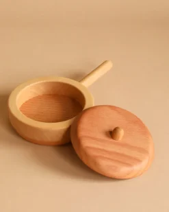 Handmade Wooden Pretend Pan><noscript><img width=