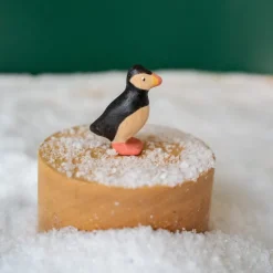 Handmade Wooden Puffin><noscript><img width=