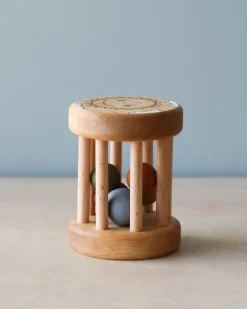 Handmade Wooden Rattle><noscript><img width=