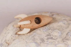 Handmade Wooden Rocket><noscript><img width=