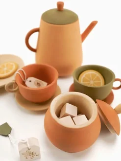 Handmade Wooden Tea Set - Herbal><noscript><img width=