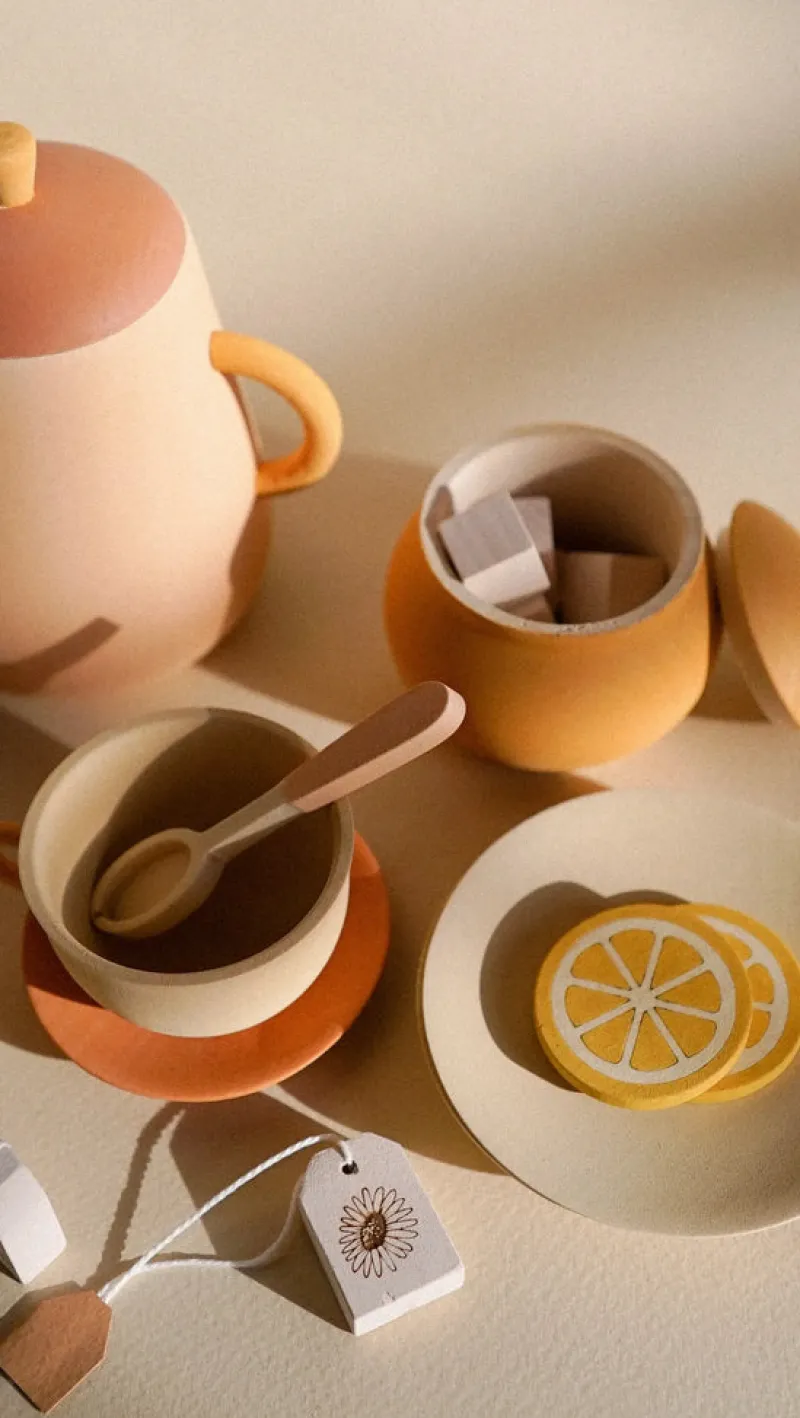 Handmade Wooden Tea Set - Flower>SABO concept Fashion