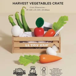 Harvest Vegetables Wooden Market Crate><noscript><img width=