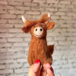 Highland Cow Finger Puppet>Deer Harbour Design Discount