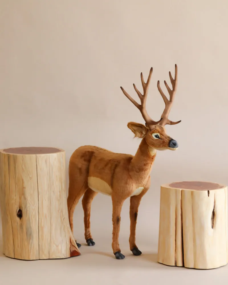 Large Deer Stuffed Animal - Male (final sale)>Hansa Hot