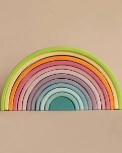 Large Wooden Rainbow, Pastel>Grimms New