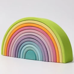 Large Wooden Rainbow, Pastel>Grimms New