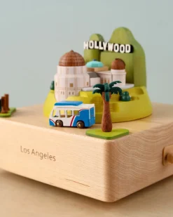 Los Angeles Wooden Music Box><noscript><img width=