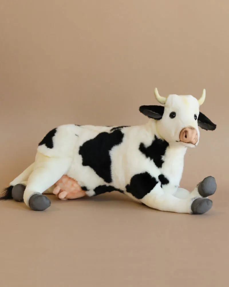 Lying Cow Stuffed Animal>Hansa Clearance