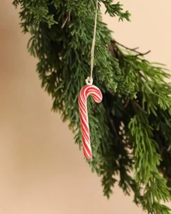 Christmas Metal Ornament - Sugar Cane - Stripe>Maileg Hot