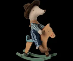 Cowboy Mouse On Rocking Horse, Little brother></noscript>Maileg Clearance