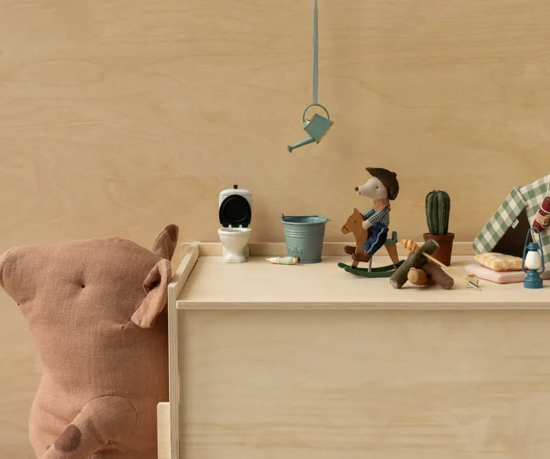 Cowboy Mouse On Rocking Horse, Little brother>Maileg Clearance