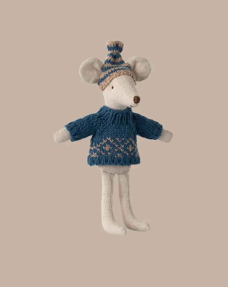 Extra Clothing: Knitted Sweater And Hat for Dad Mouse>Maileg Hot