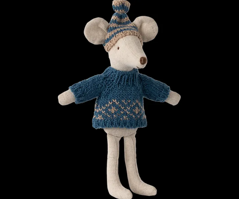 Extra Clothing: Knitted Sweater And Hat for Dad Mouse>Maileg Hot