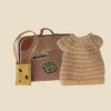 Knitted Dress And Bag In Suitcase, Big Sister Mouse>Maileg Fashion