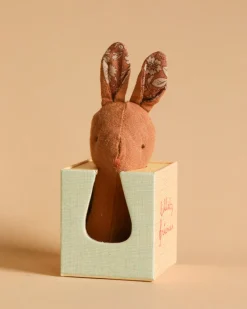 Lullaby Friend Rattles, Bunny Rattle - Chocolate>Maileg Best