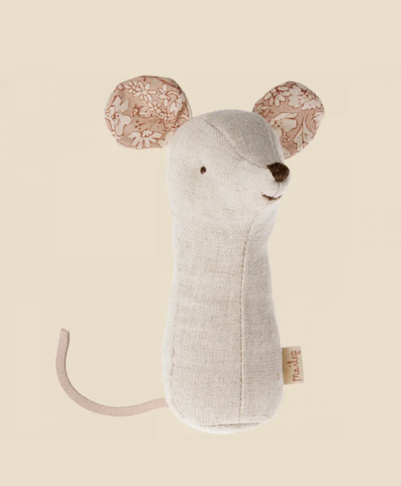 Lullaby Friend Rattles, Mouse - Nature>Maileg New