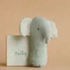 Lullaby Friend Rattles, Elephant - Light Dusty Blue>Maileg Outlet