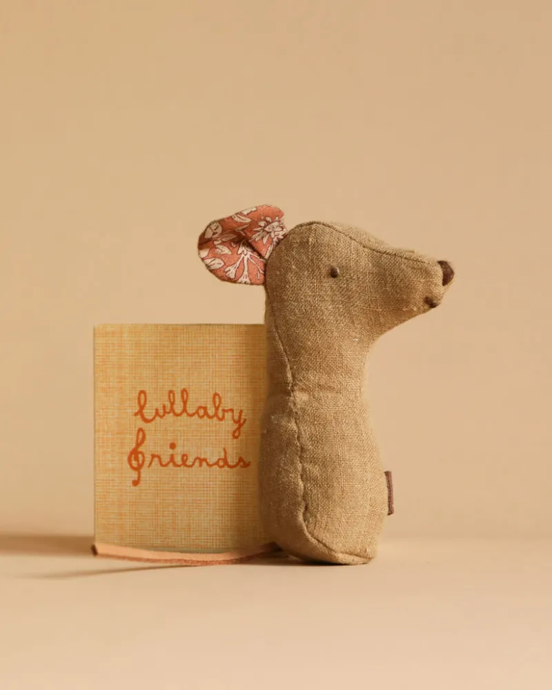 Lullaby Friend Rattles, Mouse Rattle - Light Umber>Maileg Hot