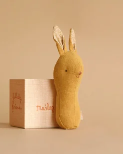 Lullaby Friend Rattles, Bunny - Dusty Yellow>Maileg Discount