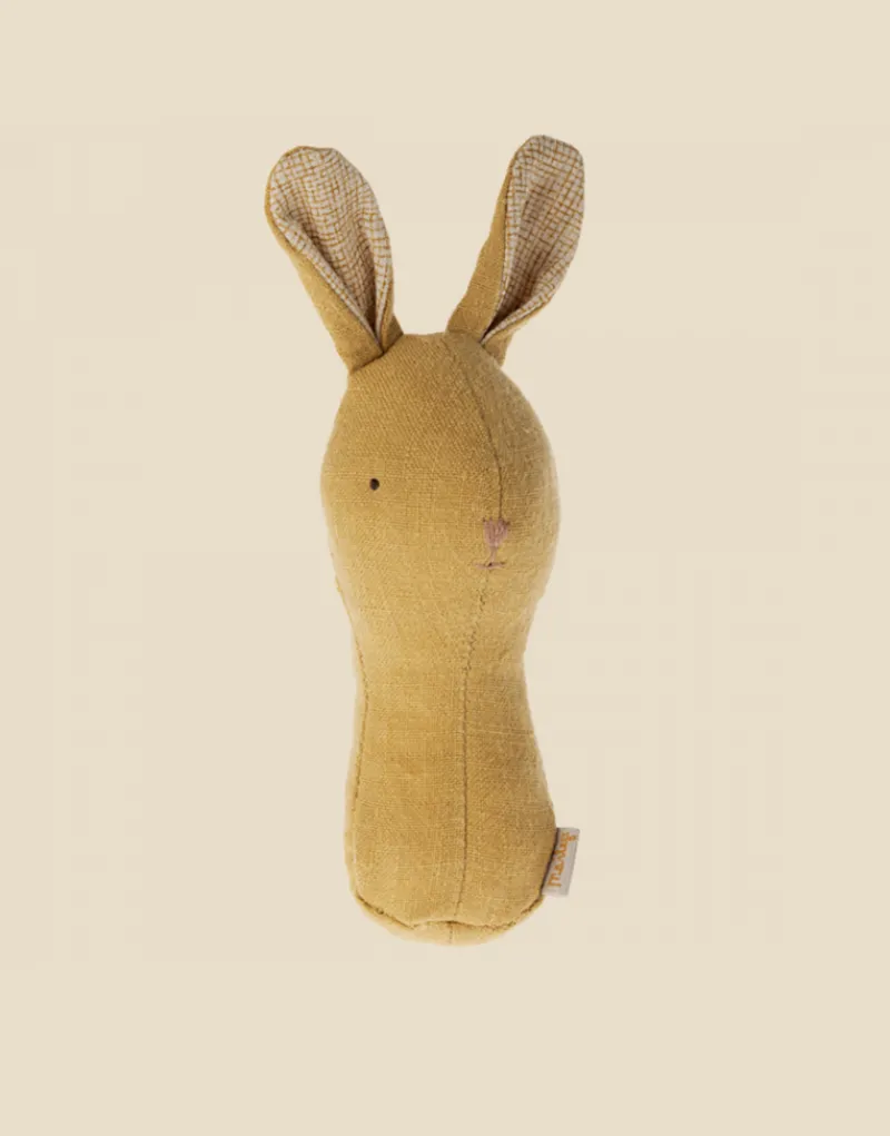 Lullaby Friend Rattles, Bunny - Dusty Yellow>Maileg Discount
