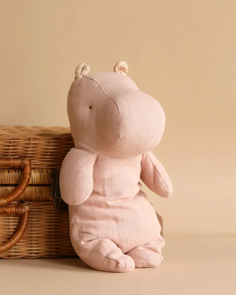 Medium Hippo Stuffed Animal - Light Rose>Maileg Discount