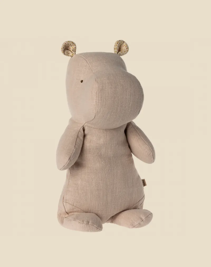 Medium Hippo Stuffed Animal - Light Rose>Maileg Discount