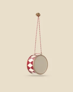 Metal Ornament, Large Drum - Red>Maileg Fashion