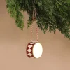 Metal Ornament, Large Drum - Red>Maileg Fashion