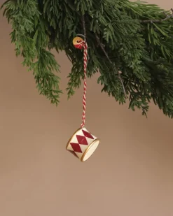 Metal Ornament, Small Drum - Red>Maileg Sale