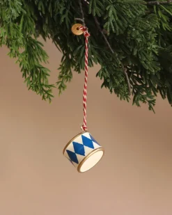 Metal Ornament, Small Drum - Dark Blue>Maileg Online