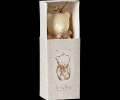 Metal Ornament, Teddy Bear - Off White/Rose><noscript><img width=