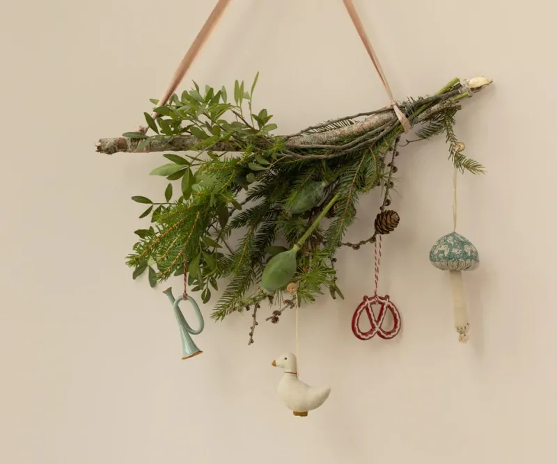 Metal ornament, Trumpet -Mint>Maileg Best