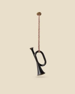 Metal ornament, Trumpet - Anthracite>Maileg Hot