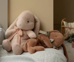 Plush Sleeping Bunny - Soft Brown><noscript><img width=