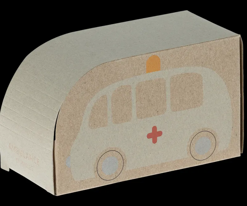 Pull-Back Wooden Ambulance>Maileg Fashion