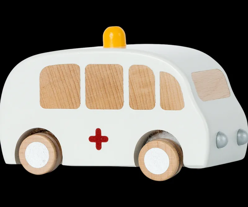 Pull-Back Wooden Ambulance>Maileg Fashion