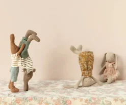 Rabbit Size 2, Brown - Striped Blouse and Pants><noscript><img width=