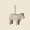 Wooden Candle holder - Off White Lamb>Maileg Hot