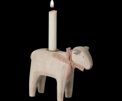 Wooden Candle holder - Rose Lamb><noscript><img width=