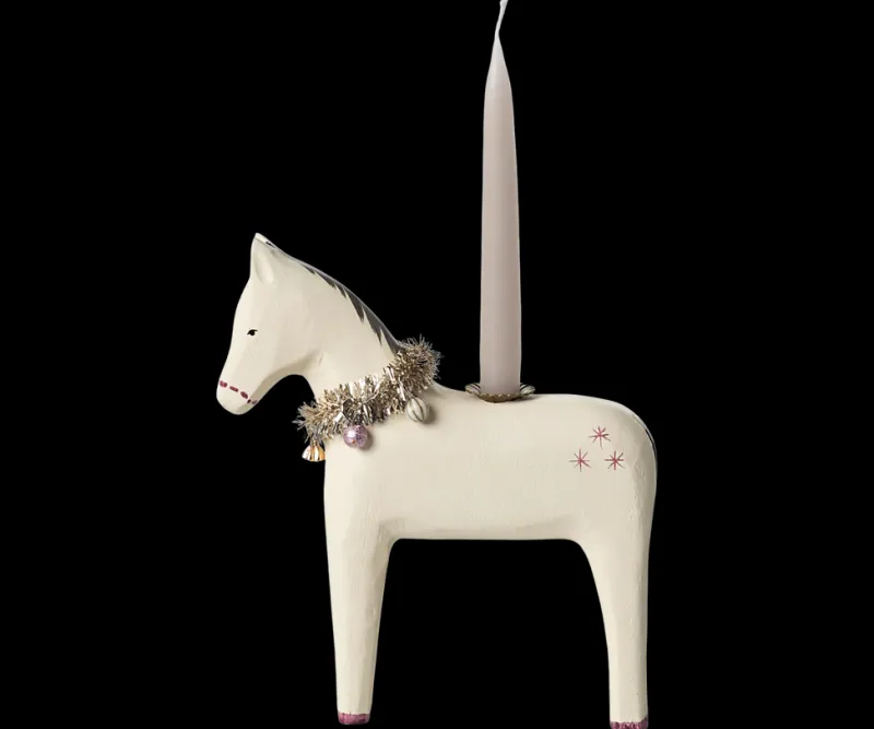 Wooden Horse Candle Holder - Small>Maileg Sale