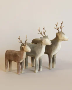Wooden Reindeer Candle Holder>Maileg New