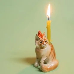 Maine Coon Cat Cake Topper></noscript>Camp Hollow Porcelain Animal Treasures Fashion