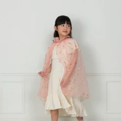 Pink Tulle Star Cape Costume - Final Sale>Meri Meri Clearance