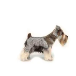 Miniature Gray Schnauzer Dog Stuffed Animal, 18">Hansa Fashion