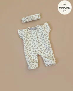 11" Doll Clothing | Lili Jumpsuit & Headband in Fleece - Féline>Minikane New